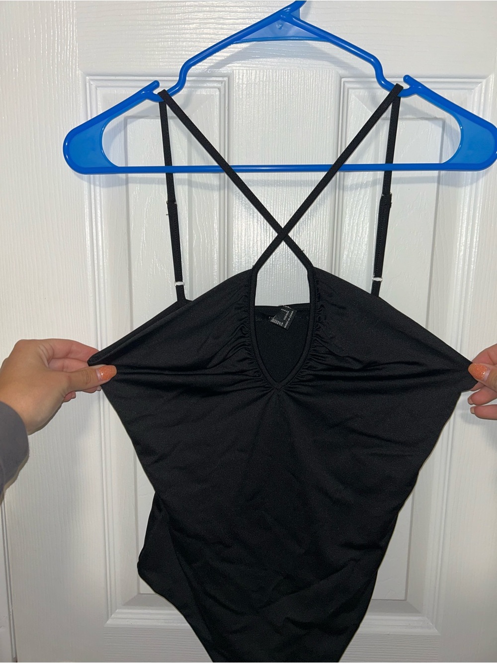 Forever 21 Black Keyhole Bodysuit